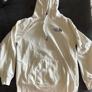 The North Face Cream Hoodie Casual Cotton Blend